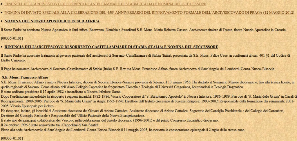 nomina sorrento