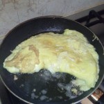 Frittata di uova (Filoscio di uova con mozzarella)